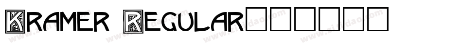 Kramer Regular字体转换